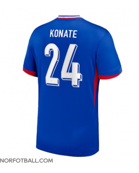 Billige Fotballdrakt Frankrike Ibrahima Konate #24 Replika Hjemmedrakt EM 2024 Kortermet